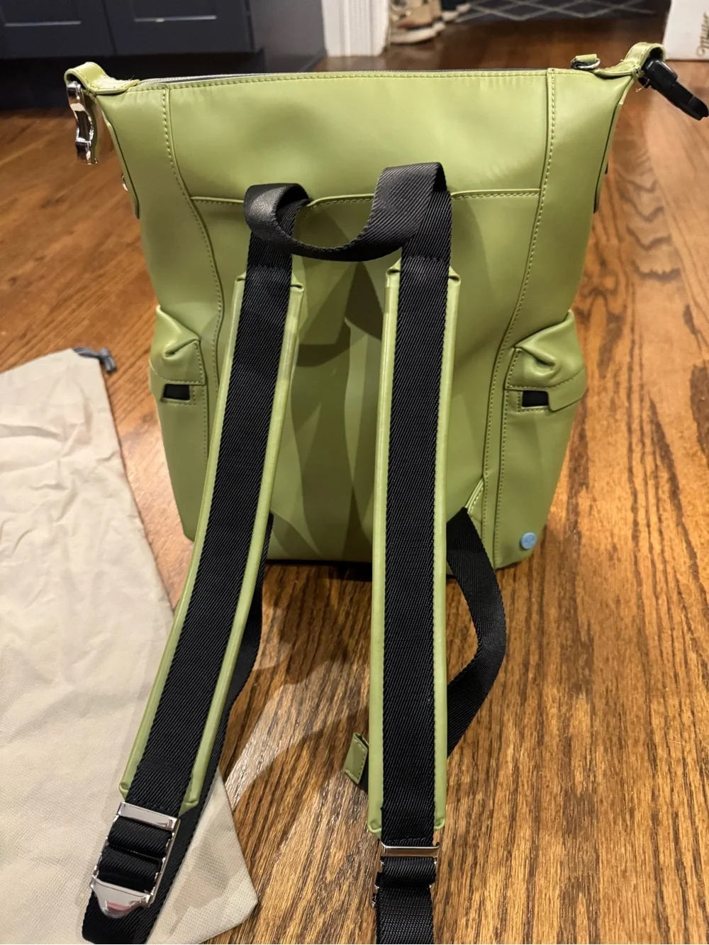 Hunter Green Mini Backpack with Front Pocket